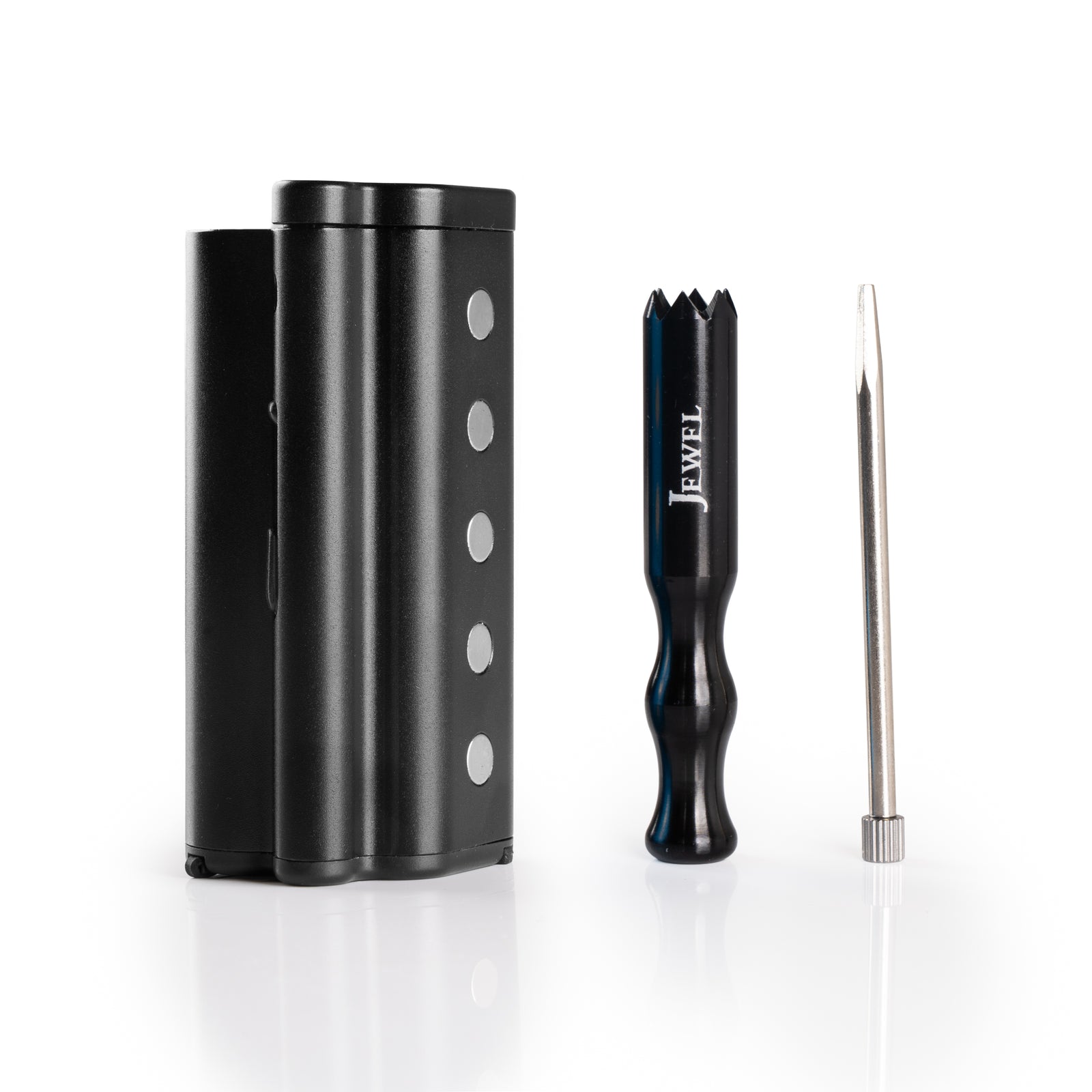 Pearl dugout in black, closed