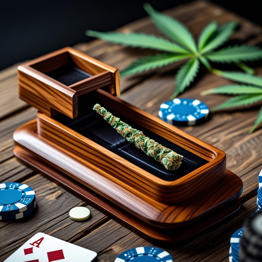 Dugout with Poker and Grinder Included Enhances Convenience and Functionality - Willem David Products