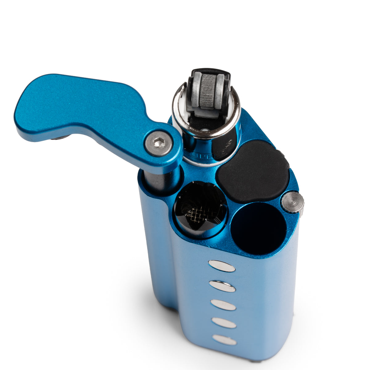 Pearl dugout in blue with phone mount
