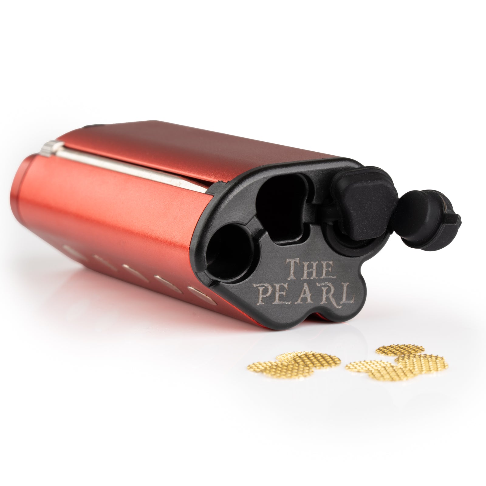 Pearl dugout in red, open compartments