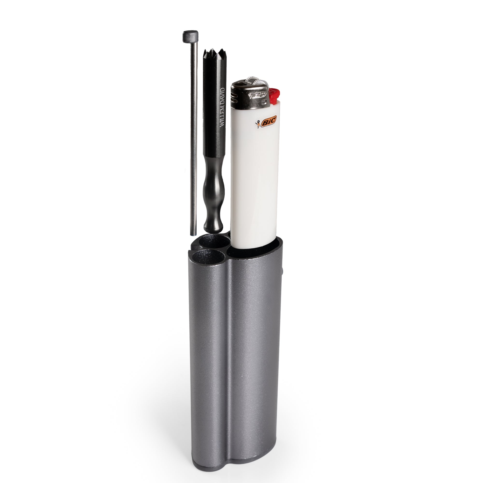 Pirate Pipe™ Dugout by Willem David – Premium Aluminum One Hitter Kit