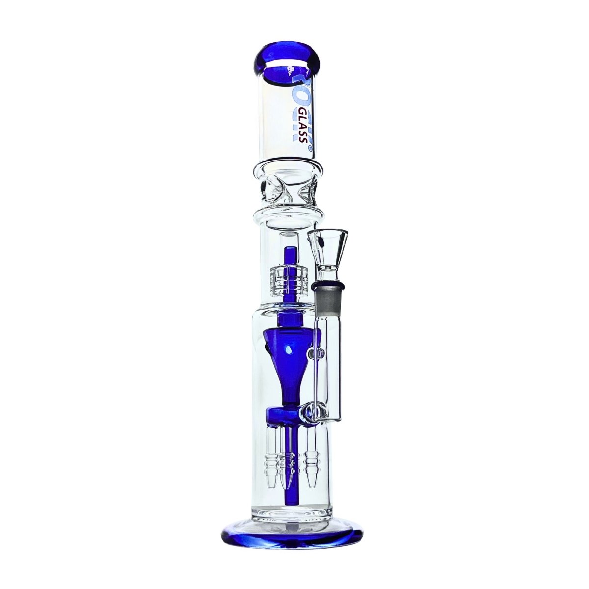Rock Glass 16" Cyclone Chamber Perc Bong - Willem David Products