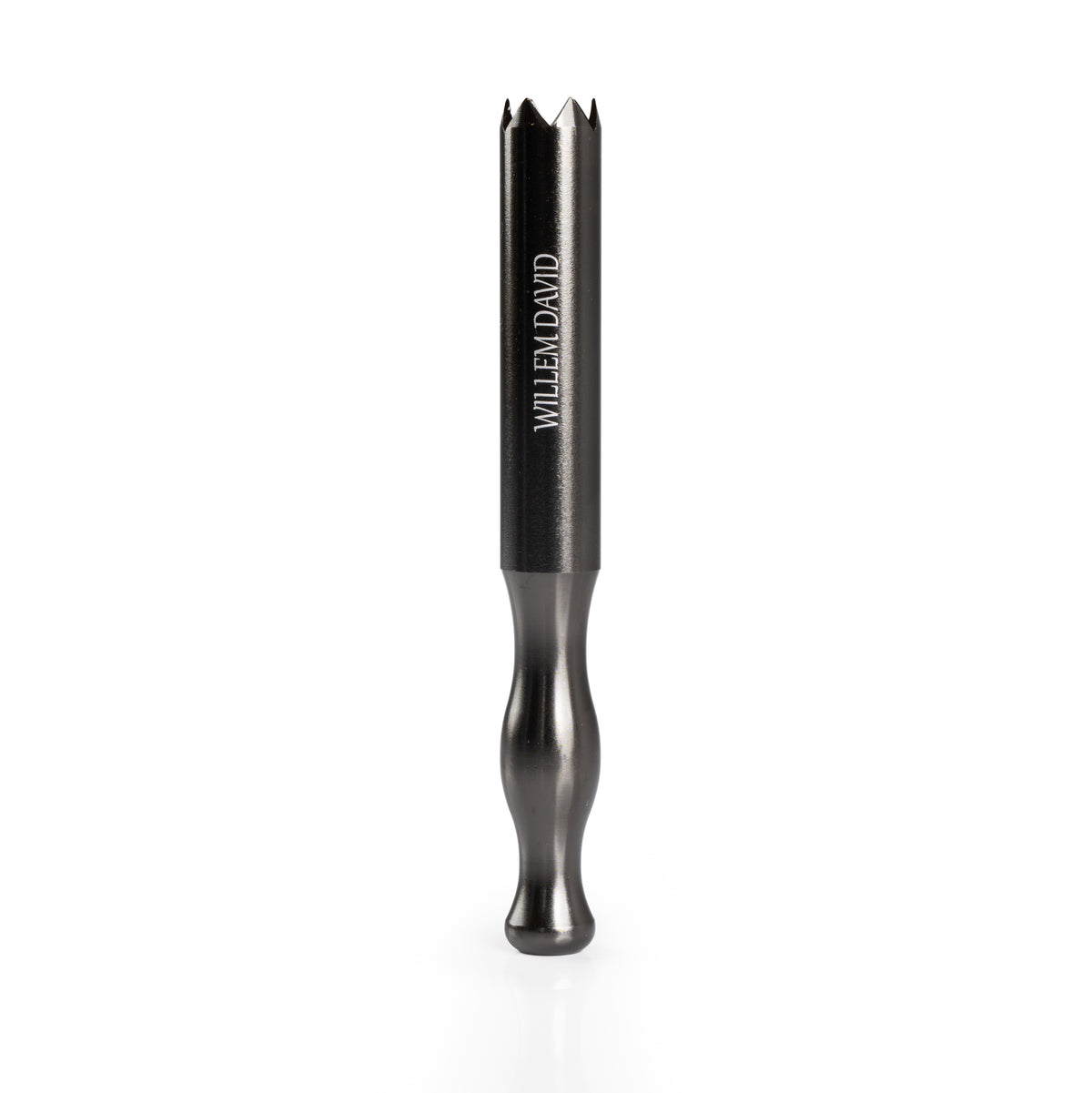 Willem David serrated-tooth aluminum pipe included with the Pirate Pipe dugout