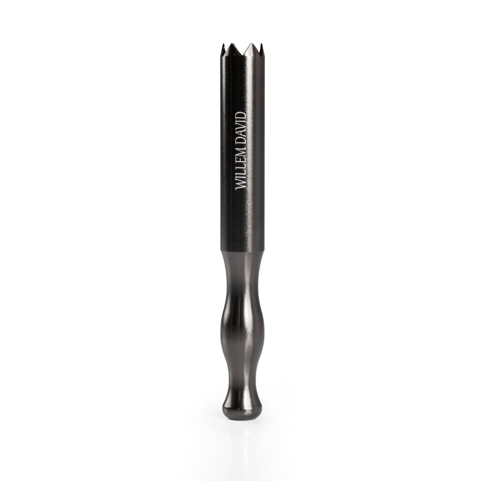 Willem David serrated-tooth aluminum pipe included with the Pirate Pipe dugout